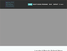 Tablet Screenshot of beautyschoolprograms.com
